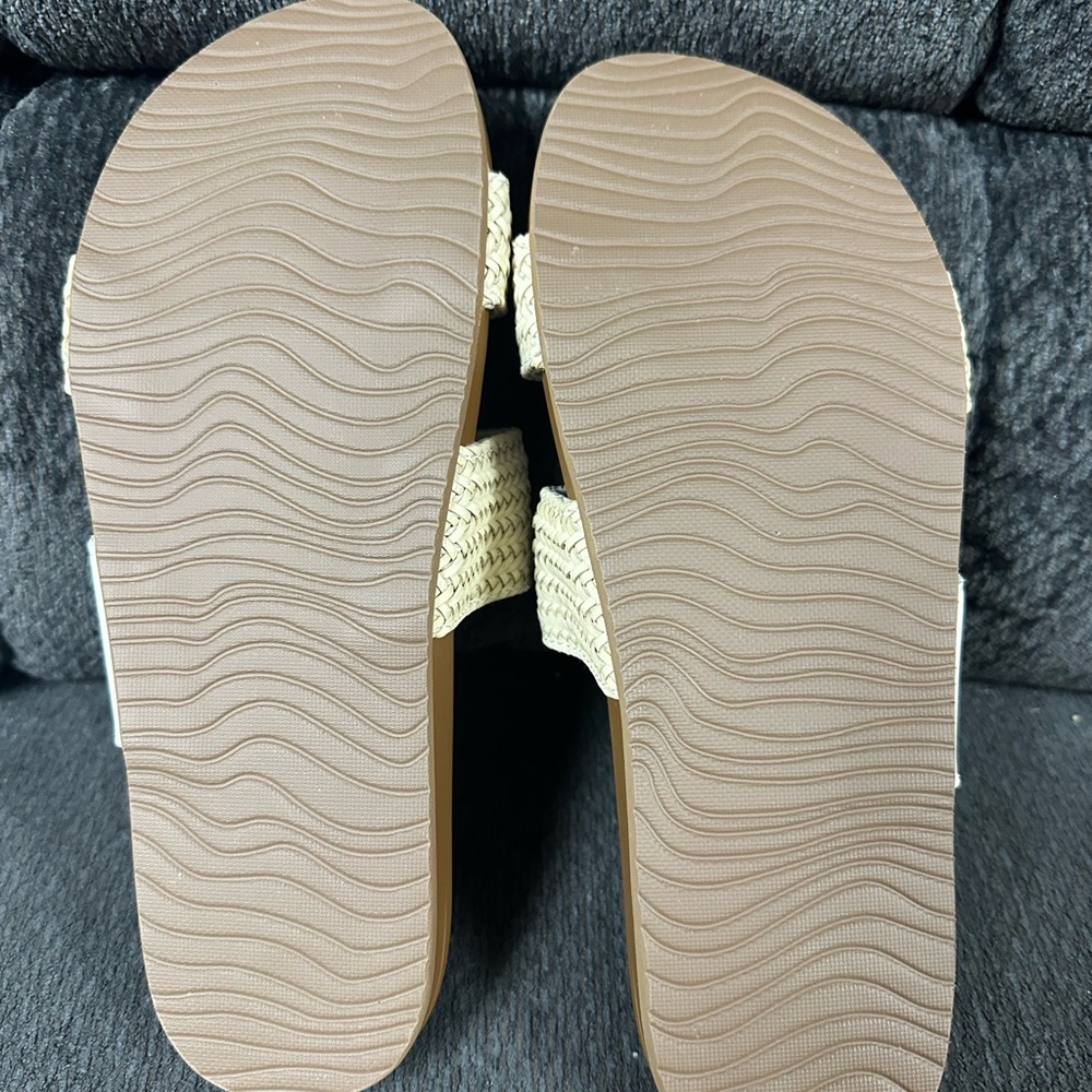 Reef Women's Brown and Cream Slide Sandals - Picture 3 of 4